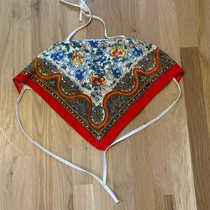 Vintage Fred Engelman 1977 handkerchief top one size fits most GORGEOUS COLORS